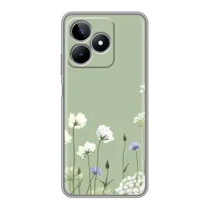 Чохол з принтом «Квіти на зеленому» для Realme C53