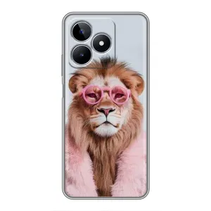 Чохол з принтом стильні тварини для RealMe C53
РєалМє С53 (Лев в окулярах)