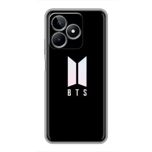 Чехлы BTS для Realme C53 (AlphaPrint) (Лого BTS)