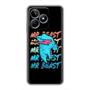 Чехлы Мистер Бист для РЕалми С53 (logo Mr beast)