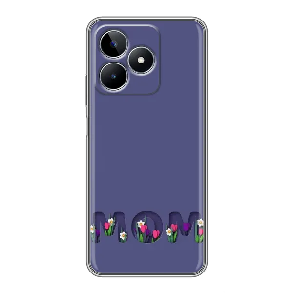 Чохол з принтом «Мама в квітах» для Realme C53