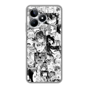 Анимешный чехол для Realme C53 (Ahegao manga)