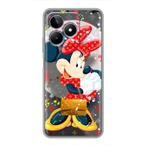 Чехол Disney Mouse Realme C53 (PREMIUMPrint) (Minni с бантиком)