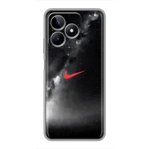 Чехол для Realme C53 - с принтом Найк (AlphaPrint) (Найк красный)