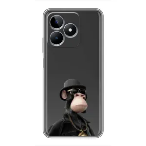 Чехлы с Обезьянами NFT для Realme C53 (AlphaPrint) (Обезьяна NFT)