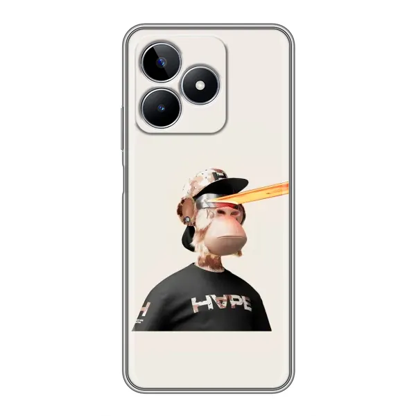 Чехол с принтом «обезьяна NFT в очках» для Realme C53