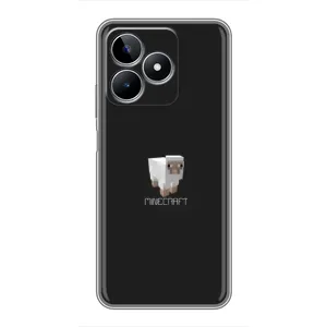 Чохол Майнкрафт на Realme C53 (AlphaPrint) Minecraft (Овечка Майнкрафт)
