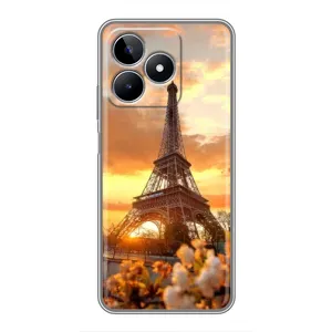 Чехол Эйфелева Башня для Realme C53 - (AlphaPrint) (Солнечная башня)
