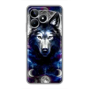 Защитные чехлы для РЕалми С53 (AlphaPrint) (ХИТ продаж) ВОЛК (Волк)