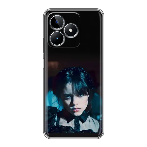 Чехол с принтом «взгляд Уэнздей» для Realme C53