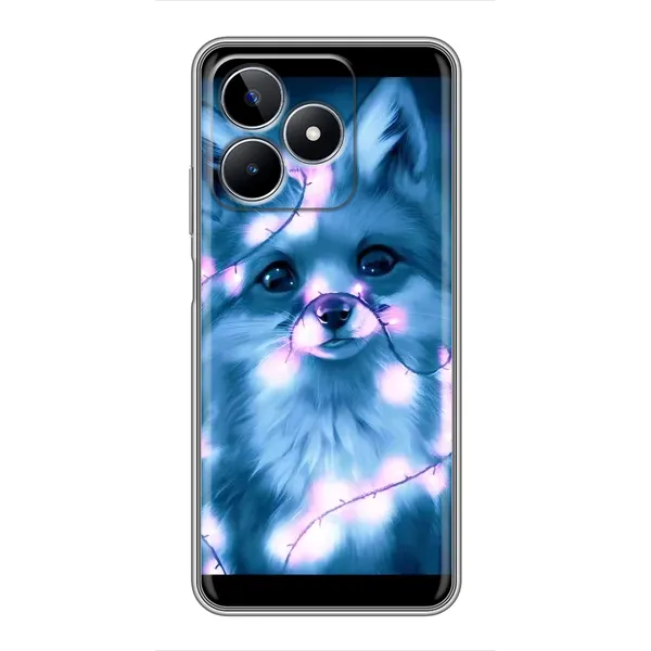 Чехол с принтом «Яркая лисичка» для Realme C53
