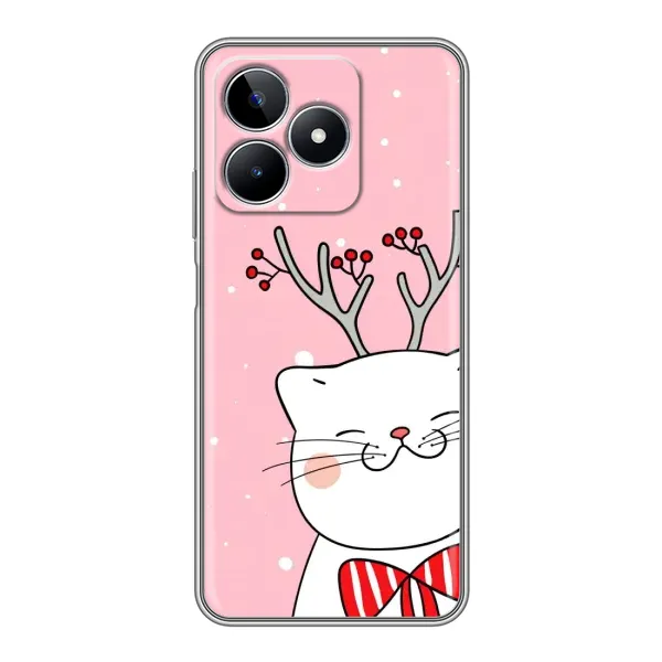 Чехол с принтом «Зимний кот» для Realme C53