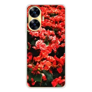 Чохли з квітами для Realme C55 (VPrint) (Квіти червоні)