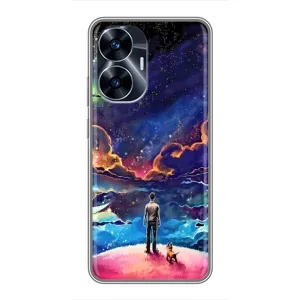 Космічні Чохли для РiалMi С55 (VPrint) (Вид Галактики)