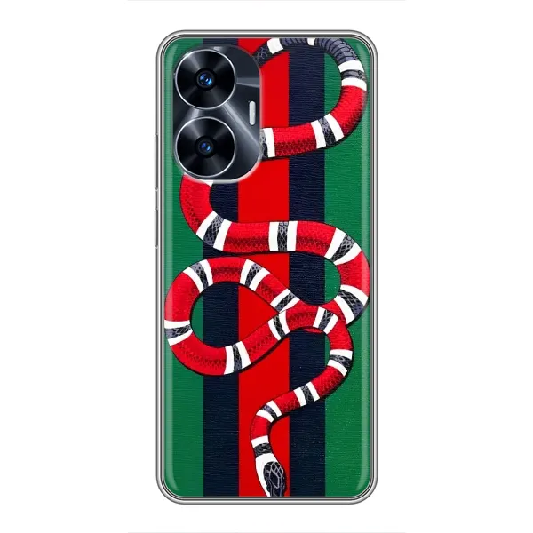 Чохол з принтом «Gucci змія» для Realme C55 Чохол з принтом «Gucci змія» для Realme C55