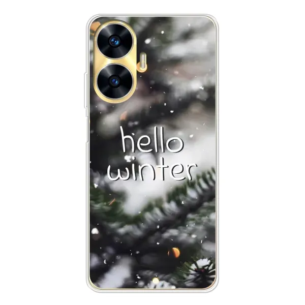Чохол з принтом «Hello winter» для Realme C55 Чохол з принтом «Hello winter» для Realme C55