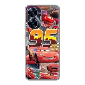 Силіконовий чохол Маквін для Realme C55 (Колаж Блискавка Маквін)