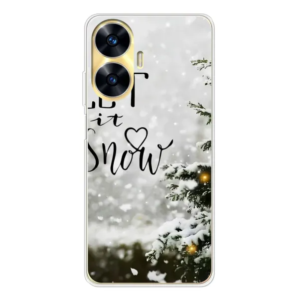 Чохол з принтом «Let it snow» для Realme C55 Чохол з принтом «Let it snow» для Realme C55