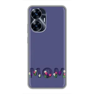 Чохли для мами на Realme C55 (Мама в квітах)