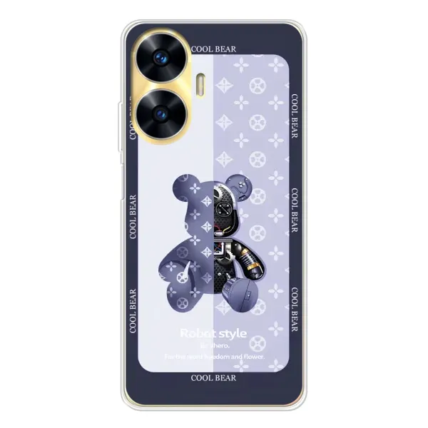 Чохол з принтом «Медведик LV» для Realme C55 Чохол з принтом «Медведик LV» для Realme C55