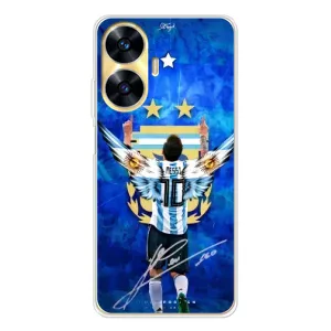 Чехлы для Realme C55 (Leo чемпион) (AlphaPrint) (Месси сборная)