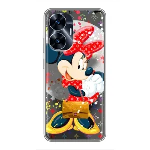 Чохол Disney Mouse Realme C55 (PREMIUMPrint) (Minni з бантіком)