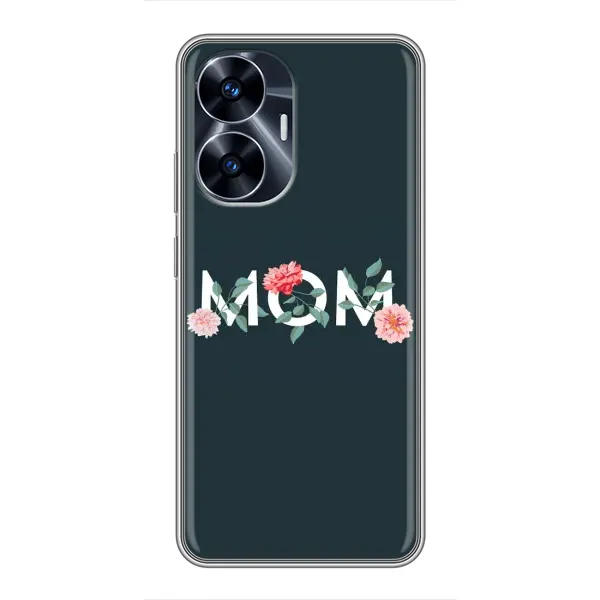 Чехол с принтом «Mom дизайн» для Realme C55