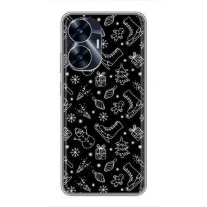Новорічні, Святкові Чохли для Realme C55 - 2024 год (Новорічний фон)