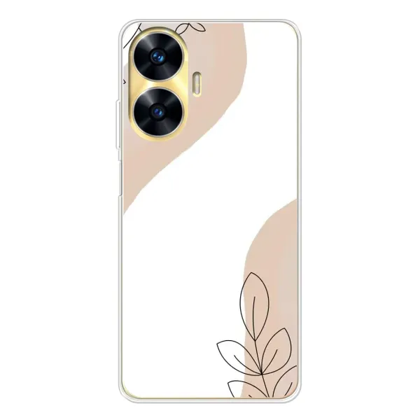 Чохол з принтом «Нюдова гілочка абстракція» для Realme C55 Чохол з принтом «Нюдова гілочка абстракція» для Realme C55