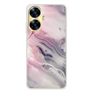 Мраморный чехол на Realme C55 (VPrint) (Пурпурный Мрамор)