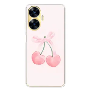 Чохол з розовим принтом для Realme C55 (Рожеві вишні)