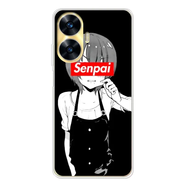Чохол з принтом «Senpai» для Realme C55 Чохол з принтом «Senpai» для Realme C55