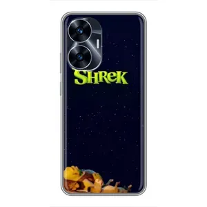 Чохол з мультфільмом Шрек на Realme C55 (Відпочиваючий Шрек)