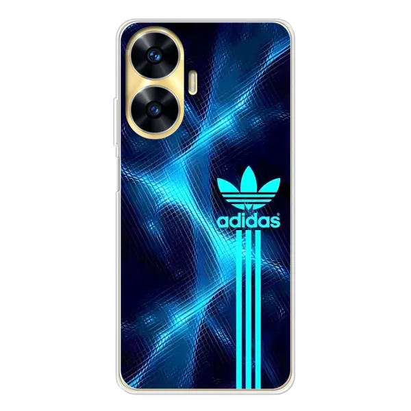 Чохол з принтом «Синій Адідас» для Realme C55 Чохол з принтом «Синій Адідас» для Realme C55