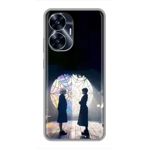 Чохли Венсдей на Realme C55 Уенсдей (AlphaPrint) (Венздей та Інід)