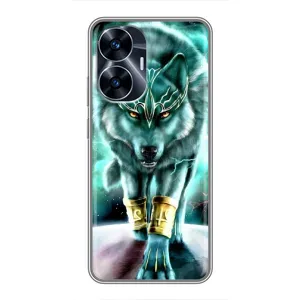Защитные чехлы для Реалми С55 (AlphaPrint) (ХИТ продаж) ВОЛК