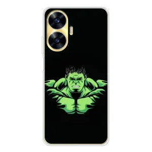 Чохли з героями Марвел Realme C55 (VPrint) (Зелений Халк)