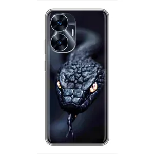 Чохол з картинкою 'Хижаки' для Realme C55 (Чорна змія)