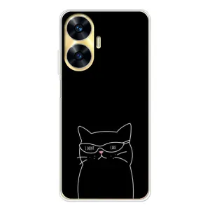 Чохол з малюнком кіт на Realme C56 (Байдужий кіт)