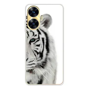 Чохли з картинкою животних Realme C56 (Білий Тигр)