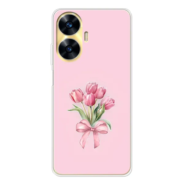 Чехол с принтом «Букет цветов» для Realme C56