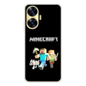 Чохол Майнкрафт на Realme C56 (AlphaPrint) Minecraft (герої Minecraft)