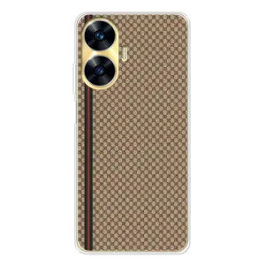 Чохли GUCCI для Реалмі С56 (AlphaPrint) (Гуччі полоса)
