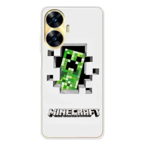 Чохол Майнкрафт на Realme C56 (AlphaPrint) Minecraft (кріпер Майнкрафт)