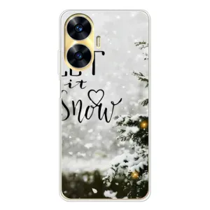 Новорічні, Святкові Чохли для Realme C56 - 2024 год (Let it snow)