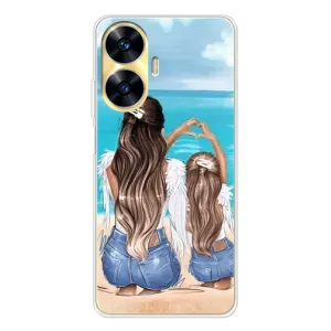 Чохол з друком для Realme C56 - (Мама з дитинкою) (AlphaPrint) (Мама з донькою)