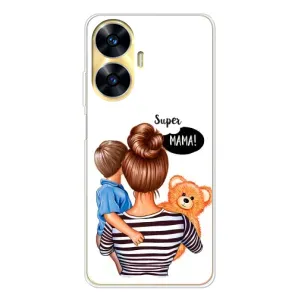 Чохол з друком для Realme C56 - (Мама з дитинкою) (AlphaPrint) (Мама з синочком)