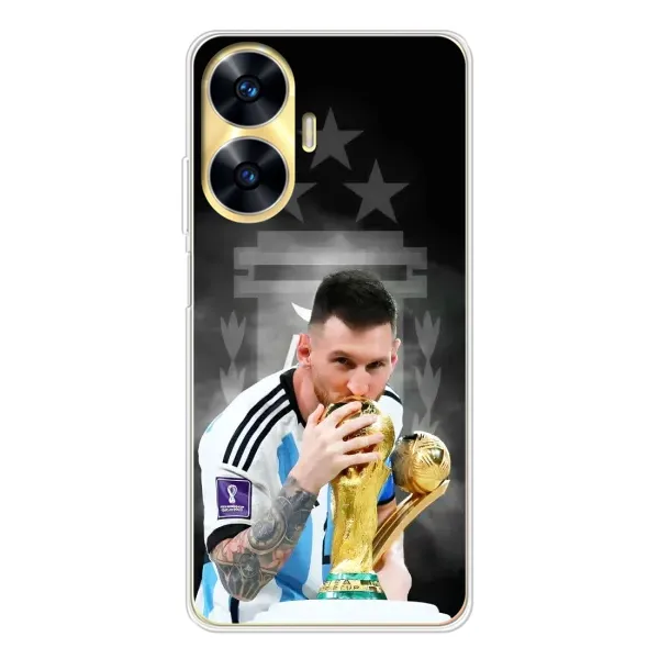 Чехол с принтом «Месси Чемпион» для Realme C56