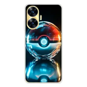 Чехол с Пикачу на Realme C56 (Мяч Пикачу)