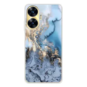 Мраморный чехол на Realme C56 (VPrint) (Нежный мрамор)